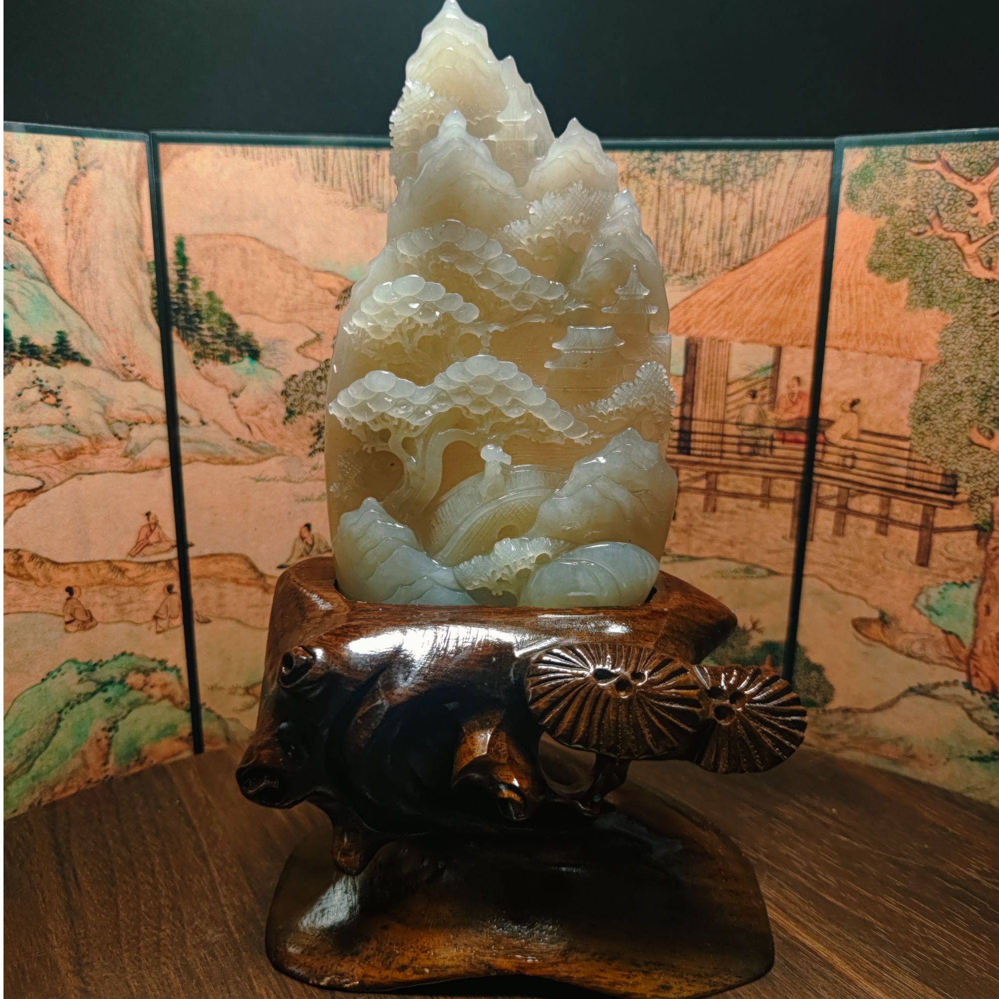 W和田玉-----山水摆件