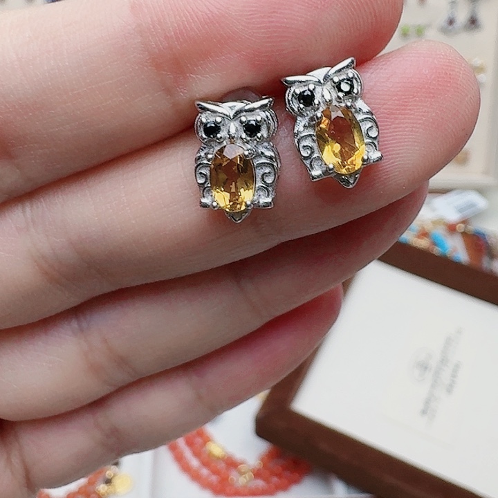 水晶耳饰未镶嵌耳钉