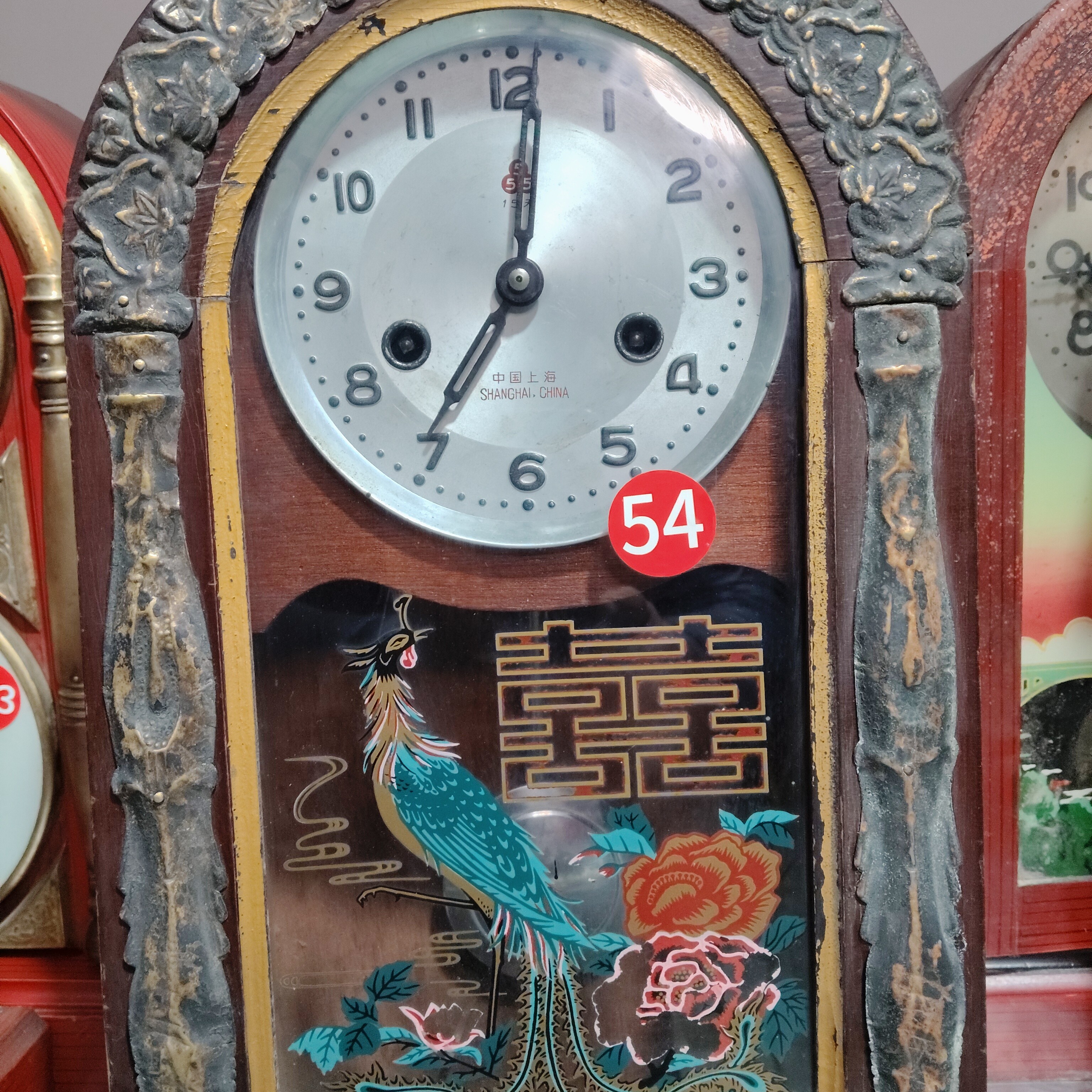 正常走时打铃的酒店八卦座钟改价链接工艺品家用复古老式摆设摆件