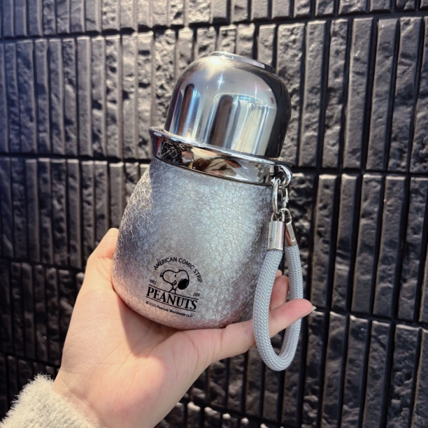 覆钛葫芦设计感保温杯学生茶水分离儿童便携简约水杯