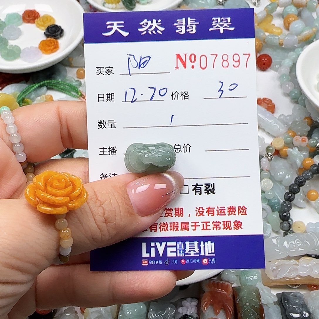 阳***媚翡翠未镶嵌颈饰55