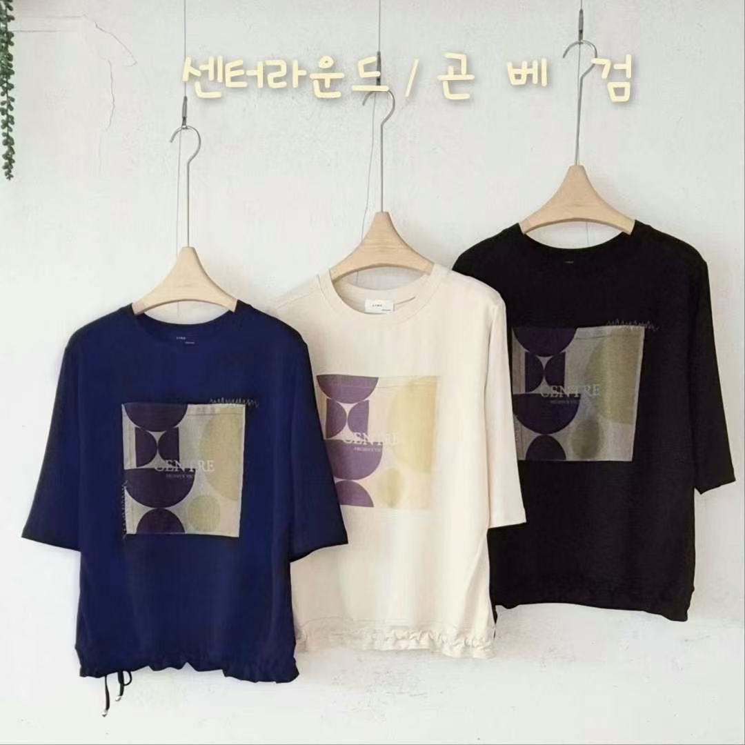 韩国正品新款棉弹力短袖