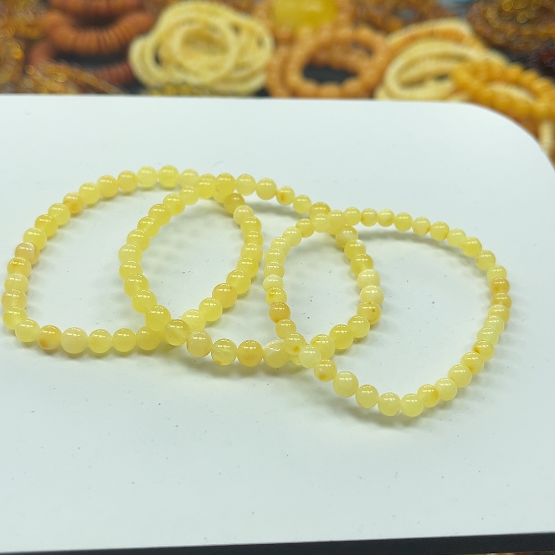 蜜蜡未镶嵌手串蜜蜡手串