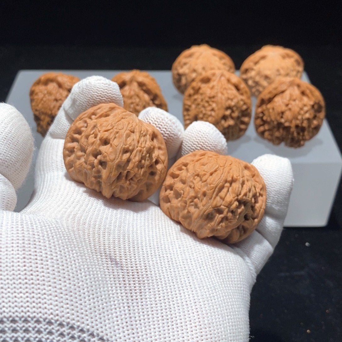 文玩核桃把件A229磨盘40（全）