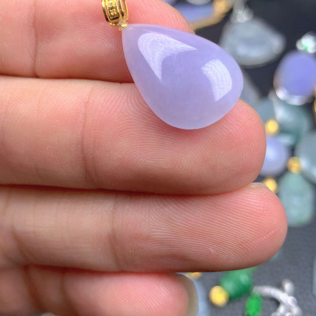 【闪购商品】翡翠18K金镶嵌颈饰翡翠