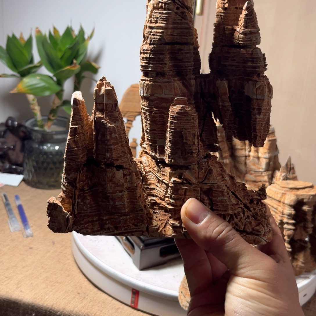石材三****官灵璧石摆件摆件