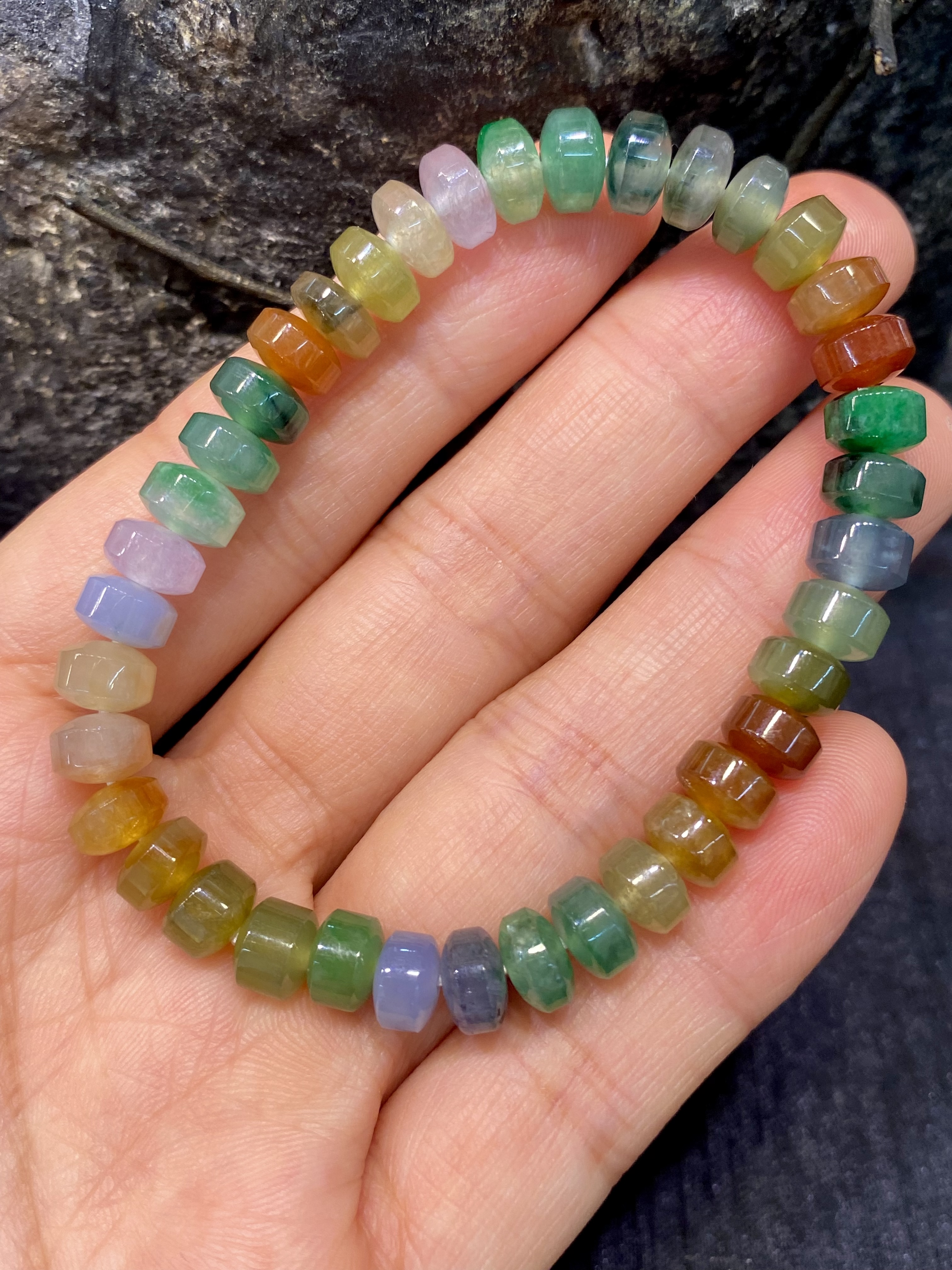 冰种多宝翡翠手串
