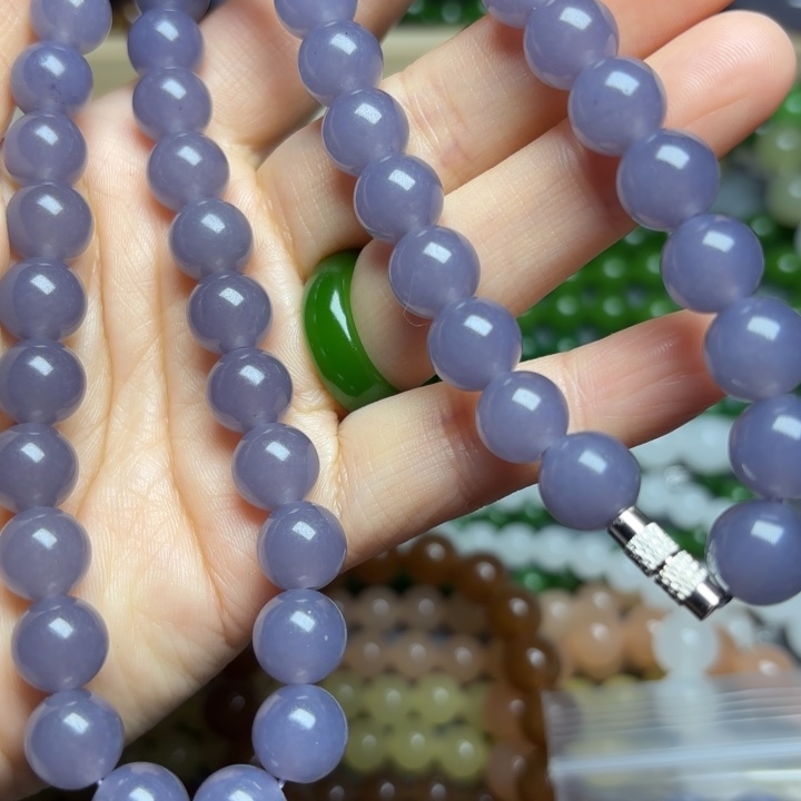 烟紫10mmmmmmmm项链