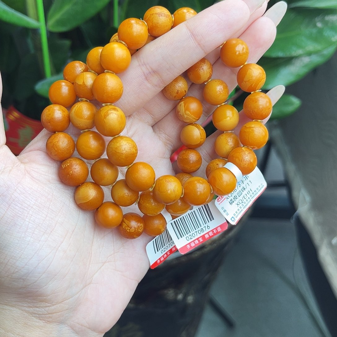 未镶嵌琥珀手链多样性发其一 11m