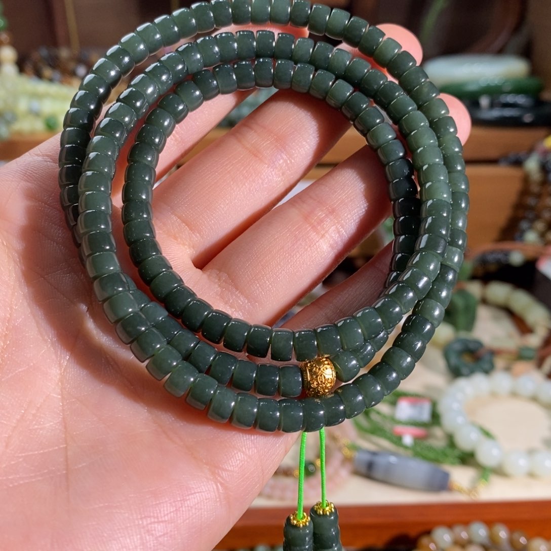 和田玉未镶嵌手链