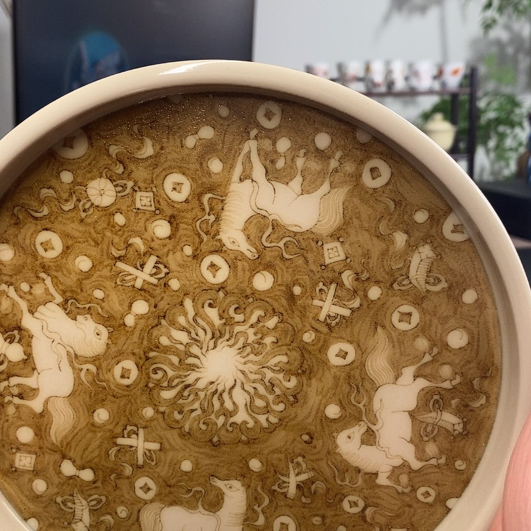盖碗三**师景德镇手工手绘茶具