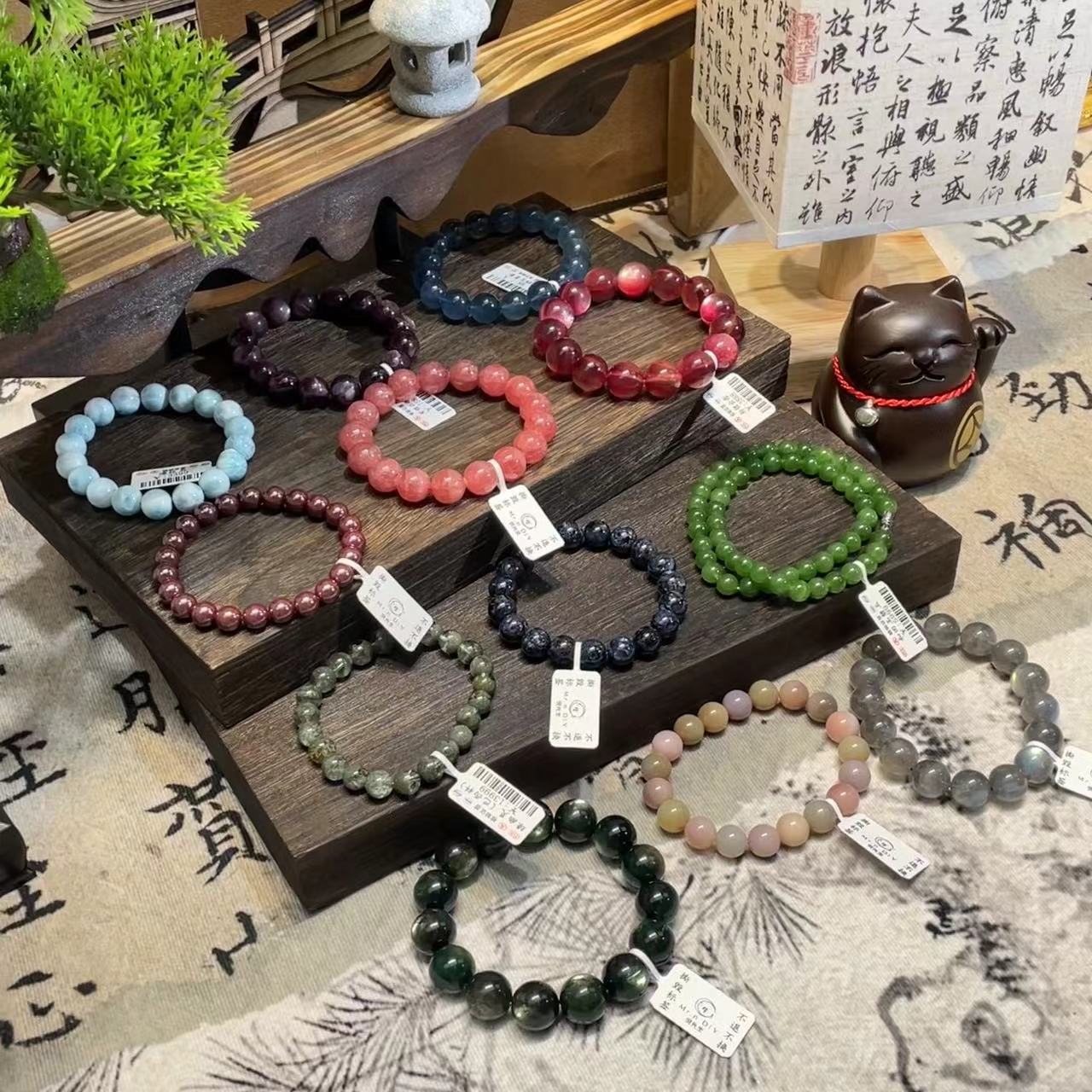 水晶成品手串链接A系列！多样性发出一！现拍现装！！