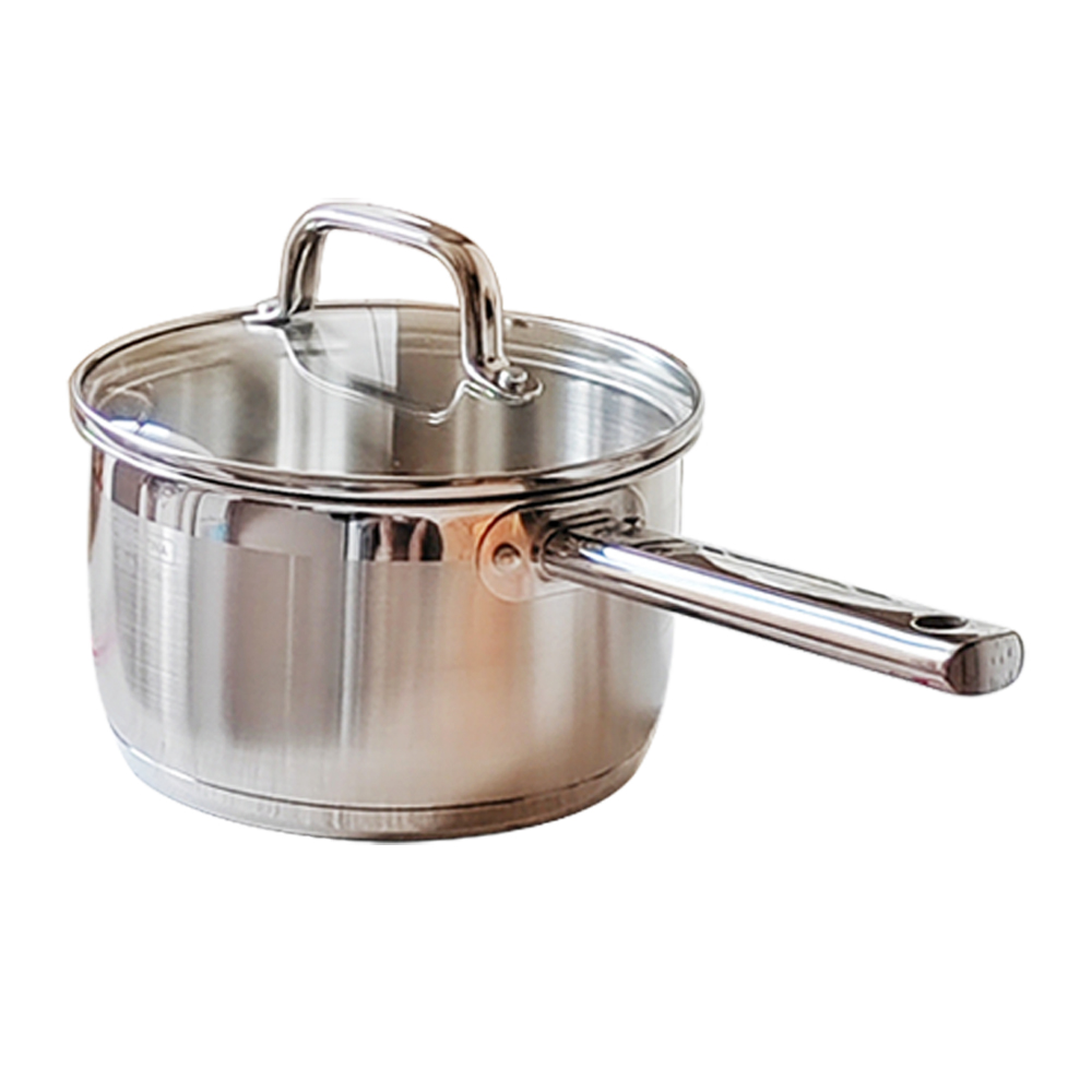 tramontina/查蒙蒂纳18cm不锈钢复底奶锅