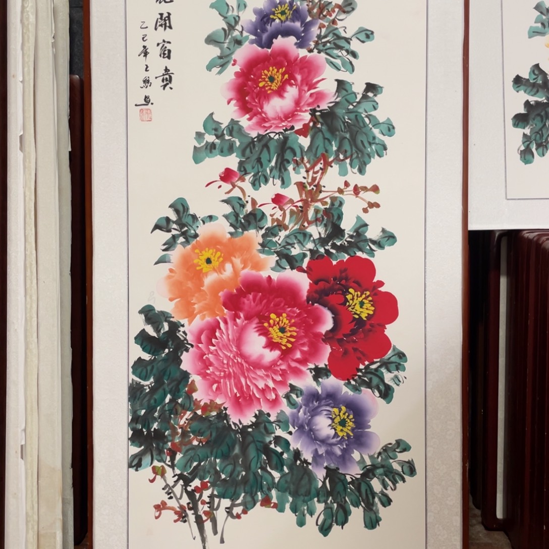 国画带框尺寸63*123厘米