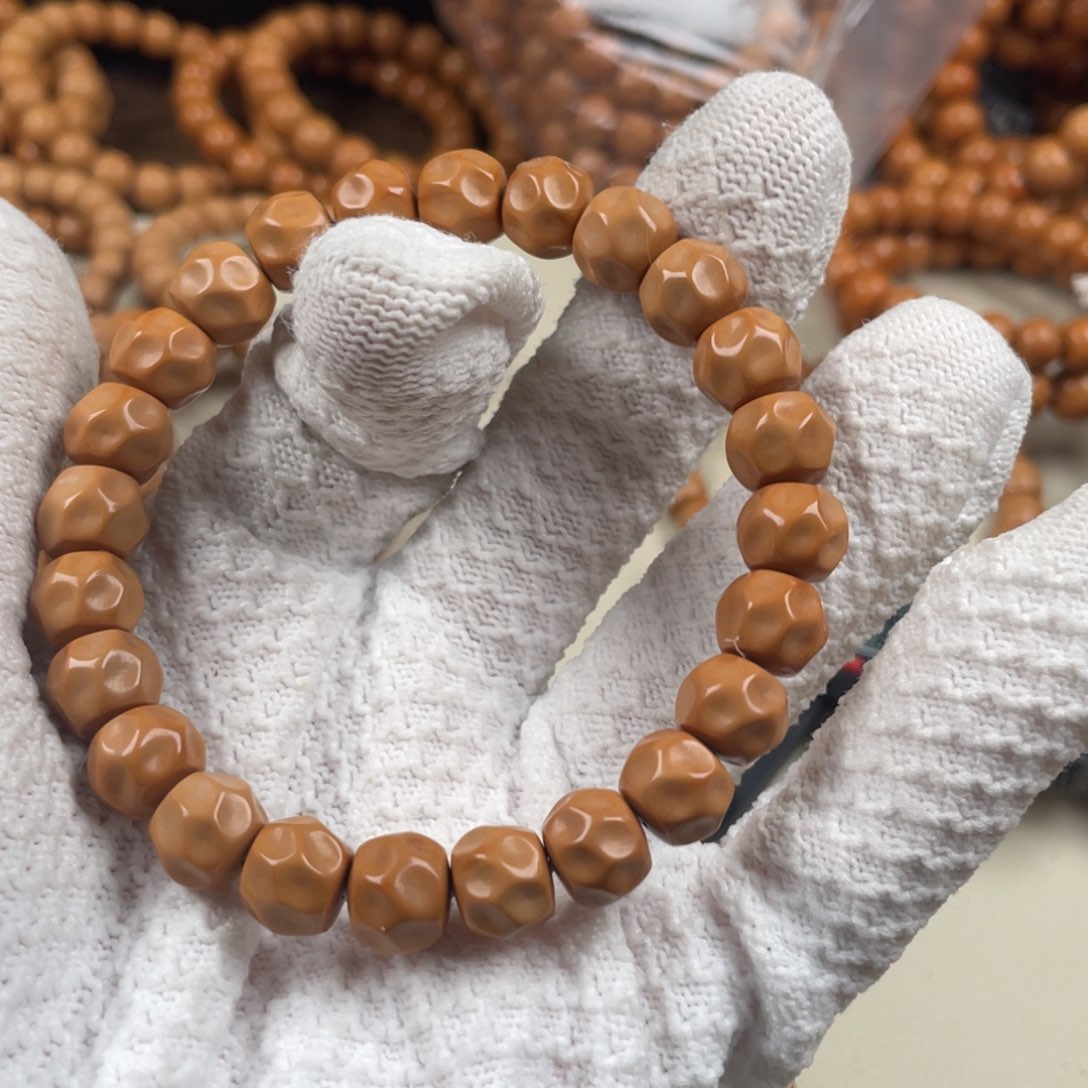 猴头核桃手串泛油油点黑金无相