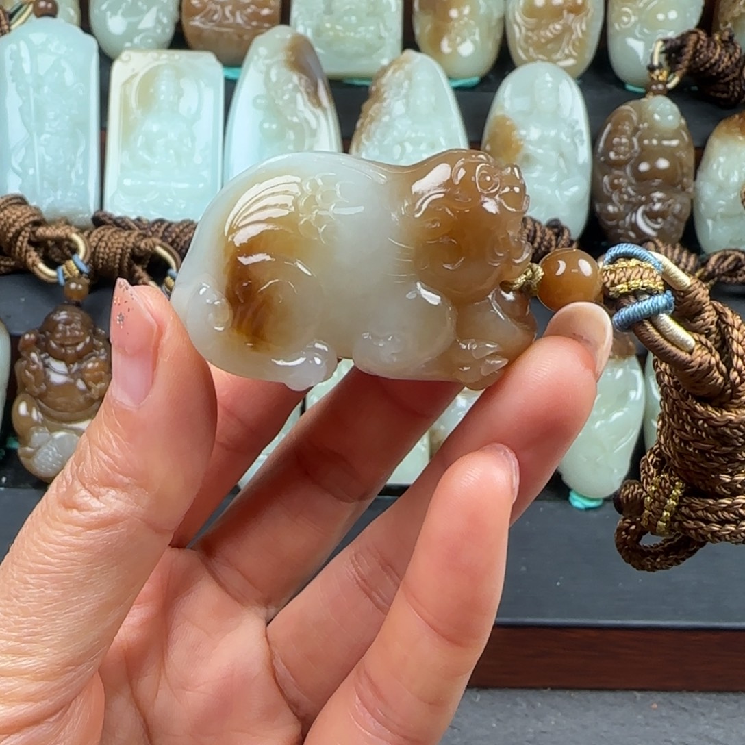 和田玉未镶嵌挂件