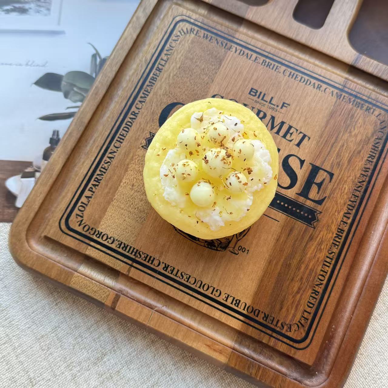 【酒酿桂花蛋挞】喜仔yummy食物系硅胶捏捏礼物玩具