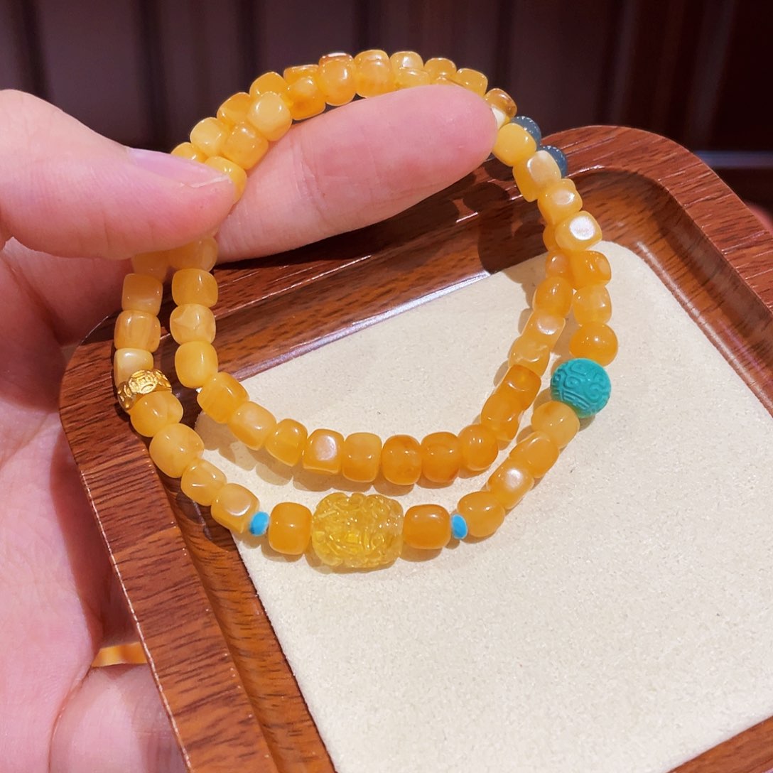 蜜蜡手链未镶嵌手串