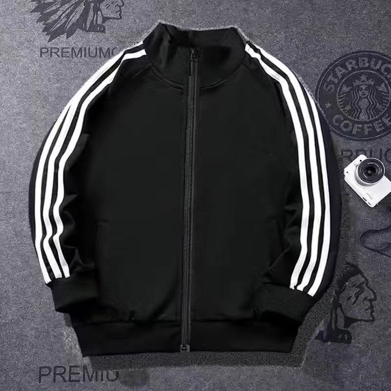 2025秋春季港风卫衣情侣款潮流ins超火cec外套三道杠拉链棒球服