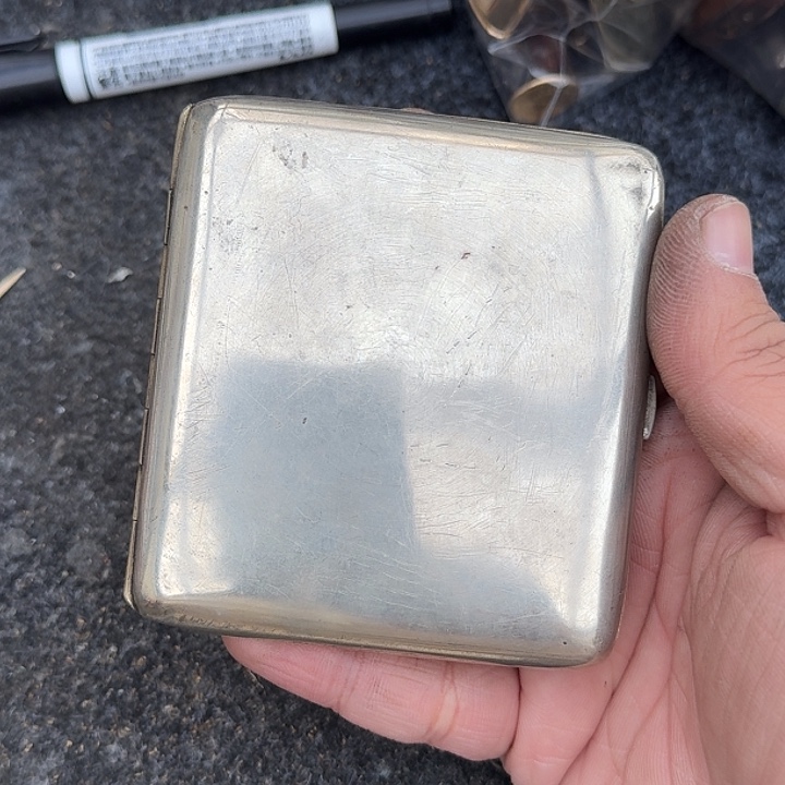 古董打火机-白铜烟盒