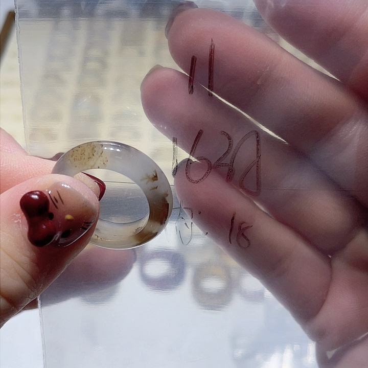 玛瑙/玉髓戒指未镶嵌