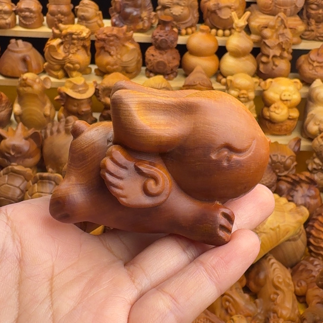 沿***景柏木（崖柏）崖柏兔子，一物一拍