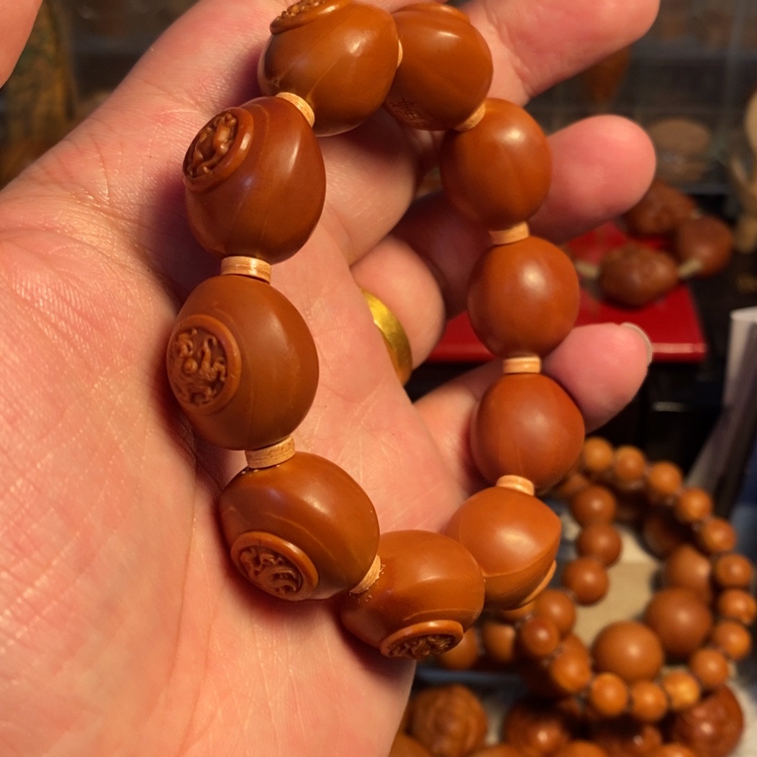 【闪购商品】橄榄核手串如**局2.0周建明赤龙手串