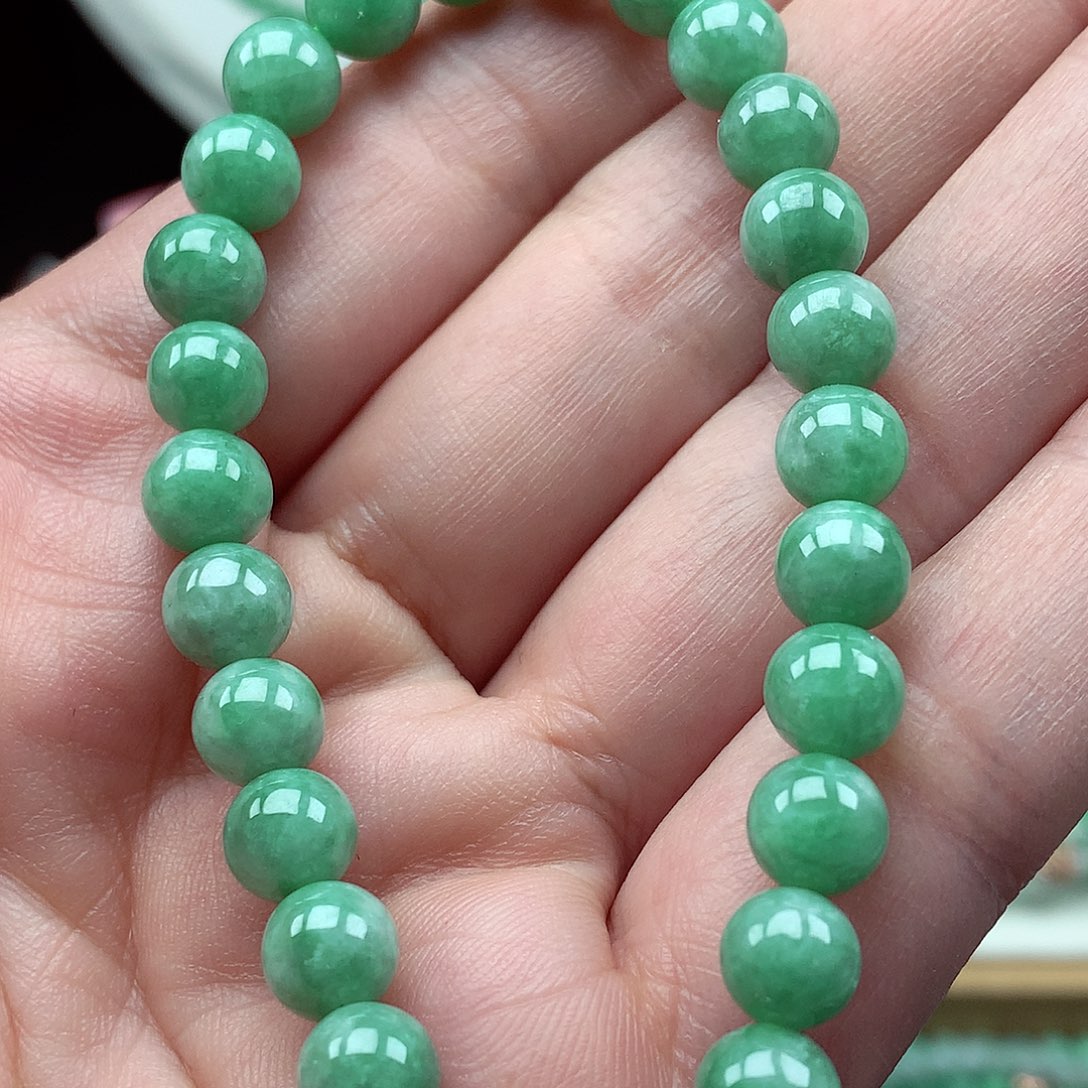 翡翠未镶嵌毛衣链翡翠