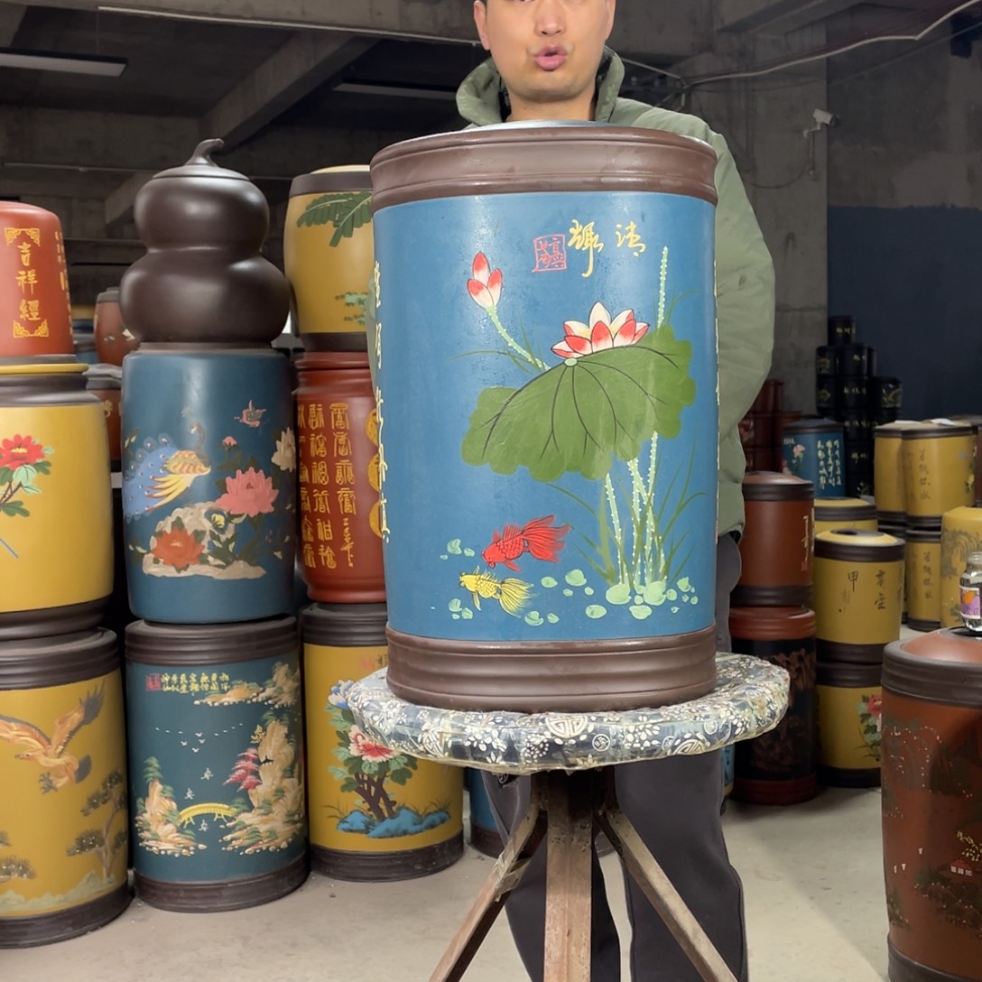 宜兴原矿紫砂茶叶罐