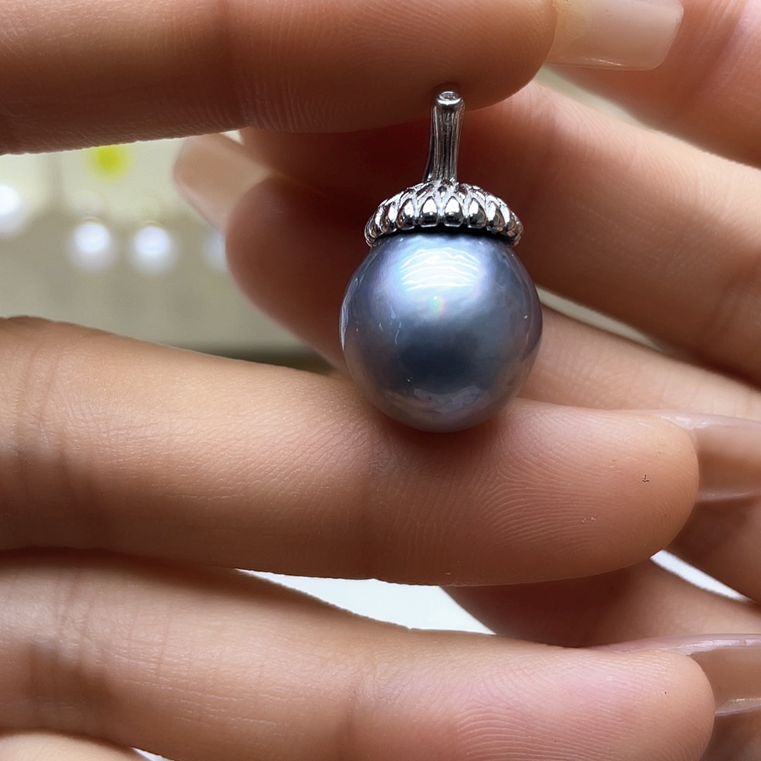 海水珍珠颈饰银S925镶嵌