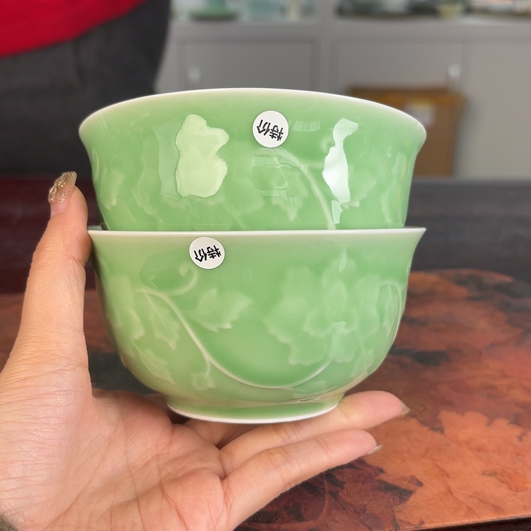 龙泉云间青瓷小米茶器