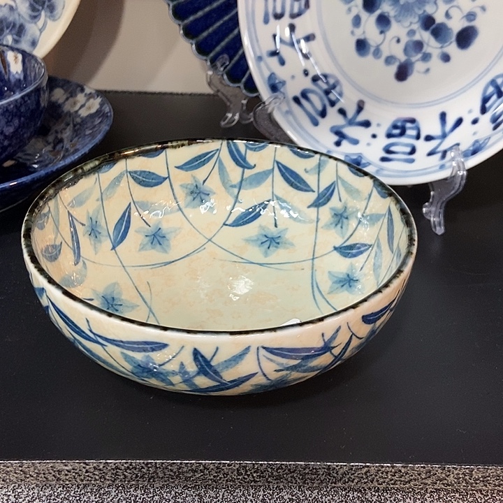 用***2瓷片日本进口桔梗钵