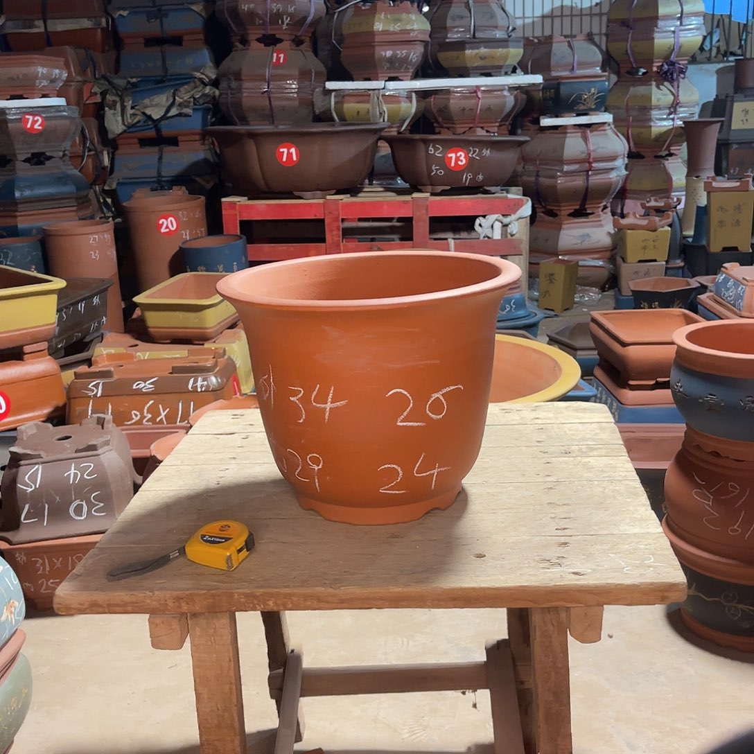 紫砂花盆高金钟盆一个