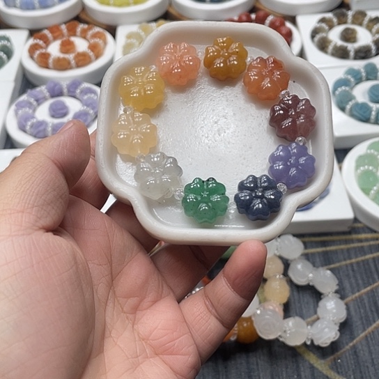 石英质玉（非洲翠）合金时尚简约精美大方