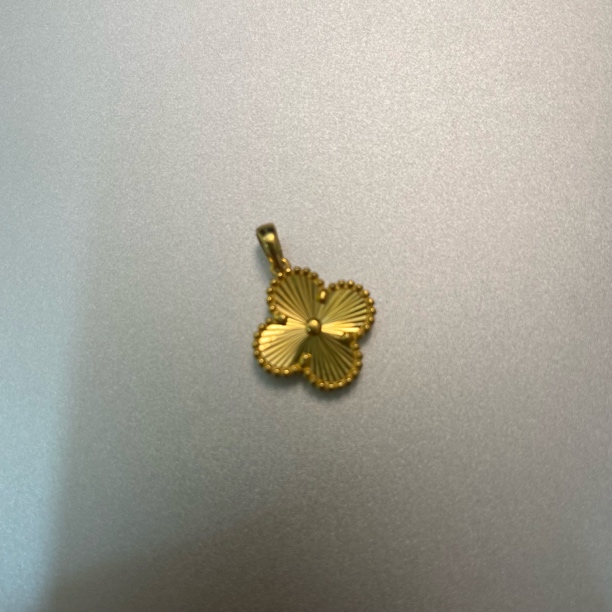 【星星专享 3.7 】足金999投资金 双层金珠四叶草  卡15mm VP 20