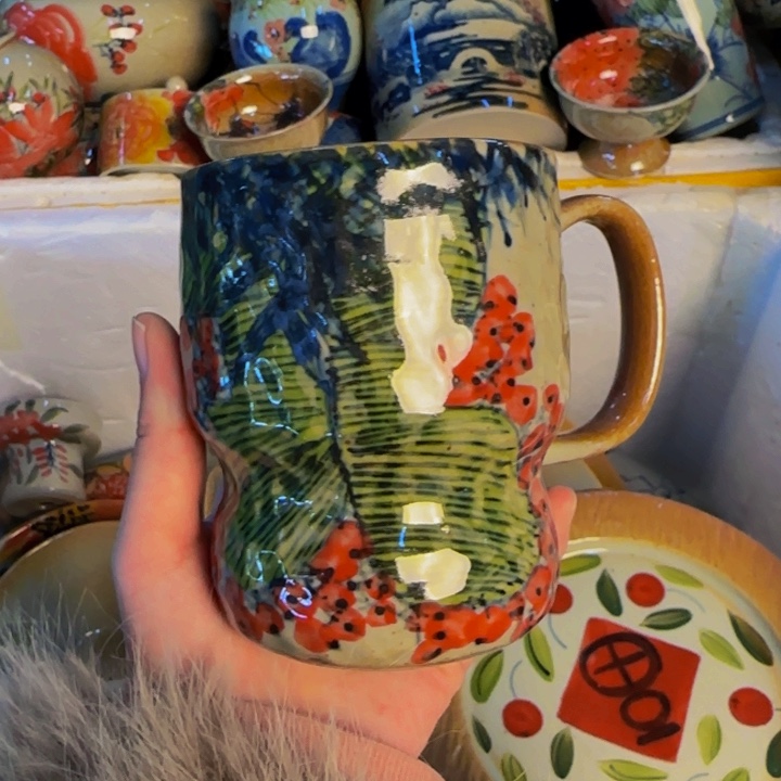 瓷片景德镇陶瓷手工手绘