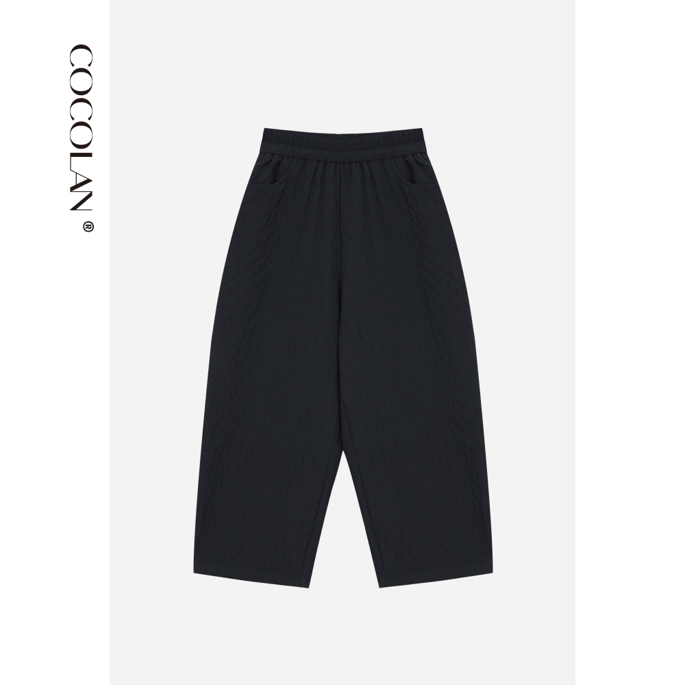 COCOLAN【牧童裤】小黑裤加绒加厚休闲裤女CL8K9505