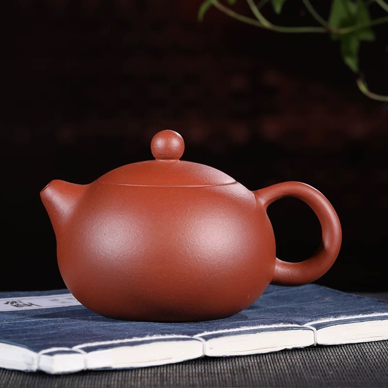 大红袍原矿橘皮紫砂壶朱泥泡茶壶功夫茶具家用西施壶