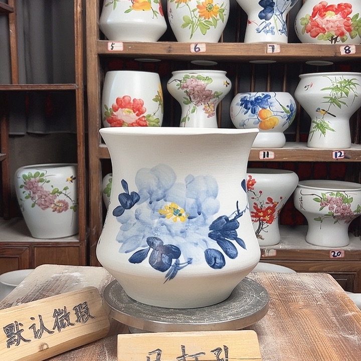 摆件小蛮腰兰兰牡丹新款陶瓷
