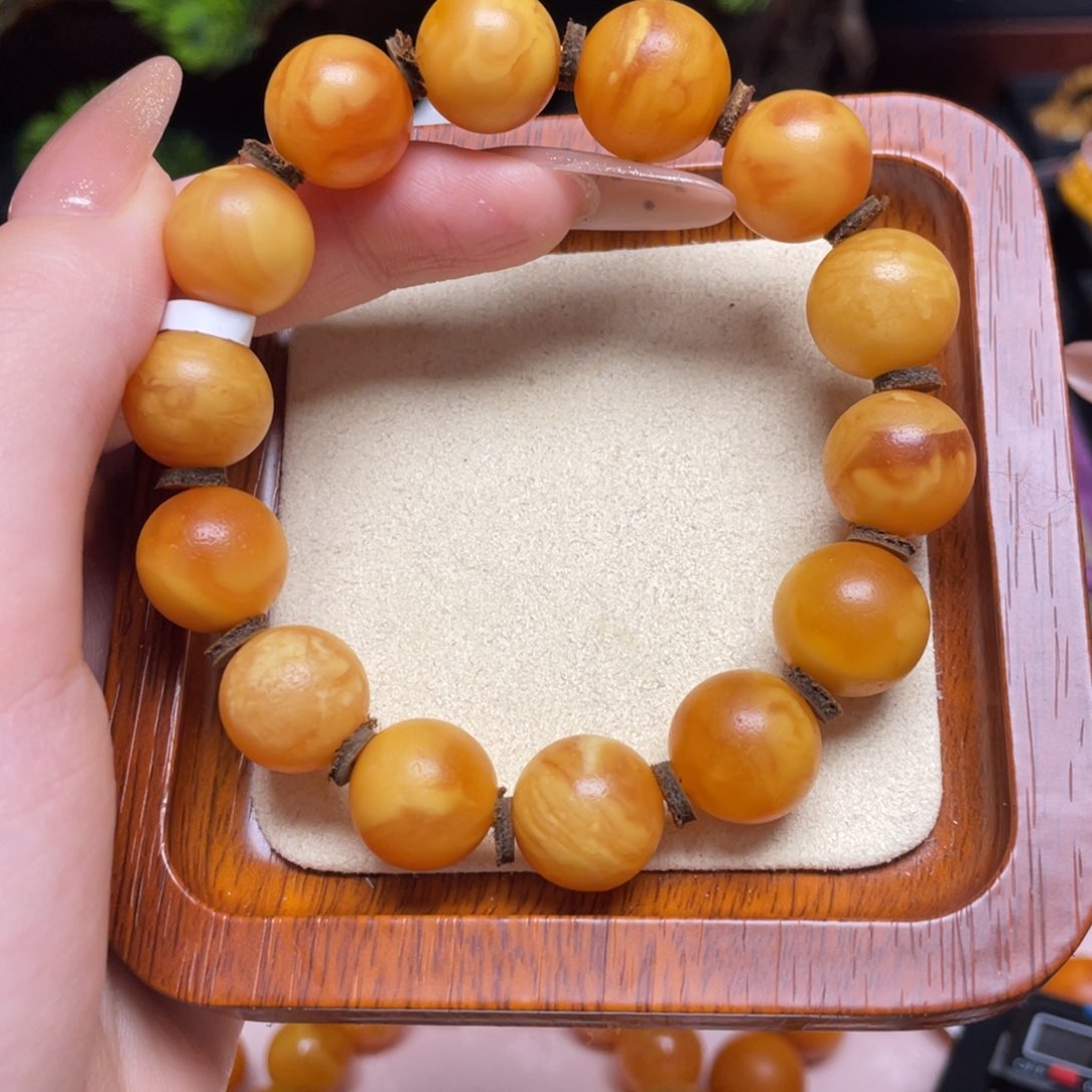 蜜蜡手链未镶嵌手串