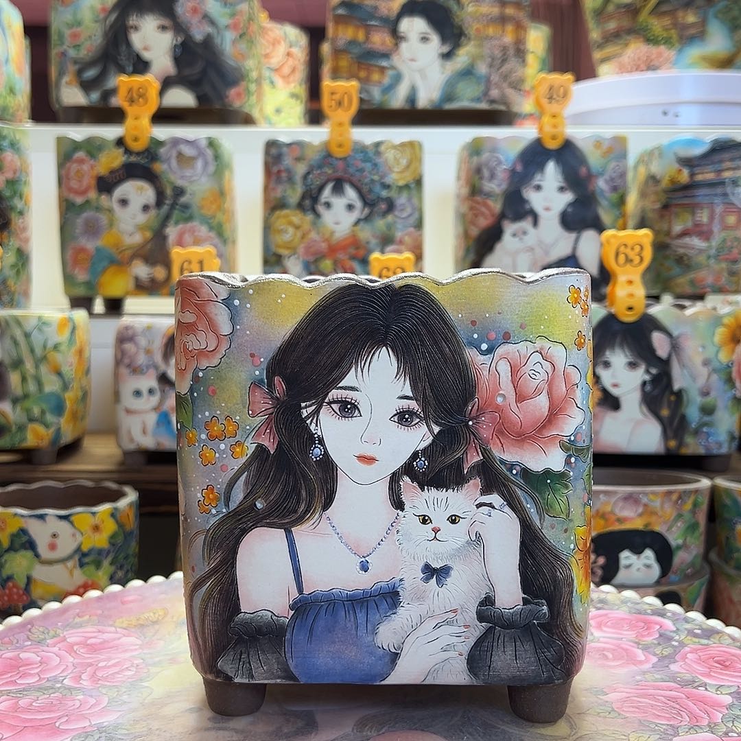 Gogo的精工美女高方盆（高温裂八折）