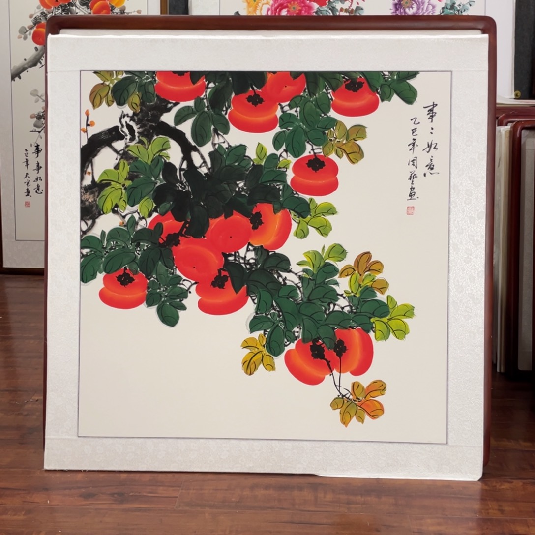 国画带框尺寸83*83厘米