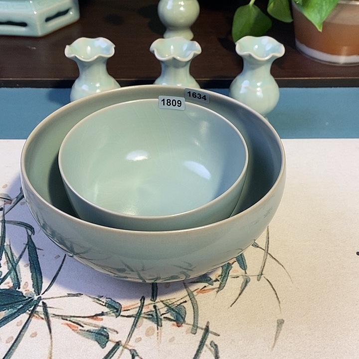 妮****汝瓷1809，1634 青鸾汝瓷汝州发货