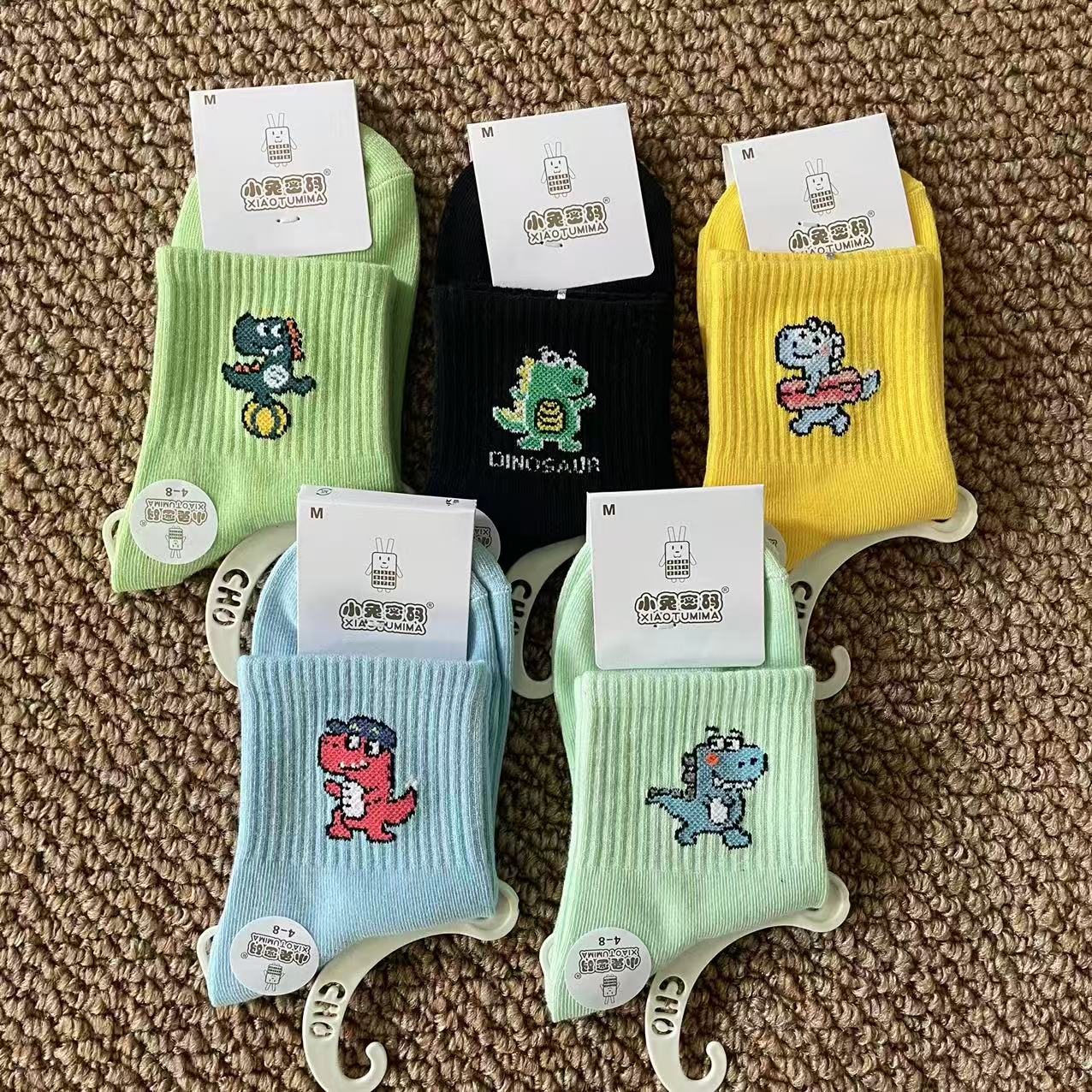 老罗好袜儿童袜子秋冬季棉袜透气黑白耐脏中筒袜男童女童小童潮袜