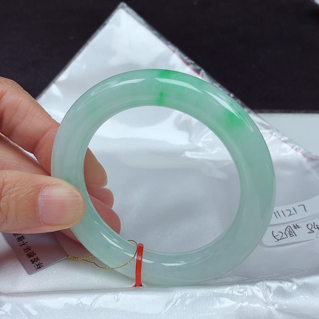 未镶嵌手镯翡翠52圈1217