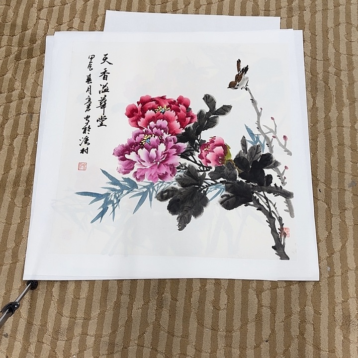 国画花鸟等多种鸟类和动物为