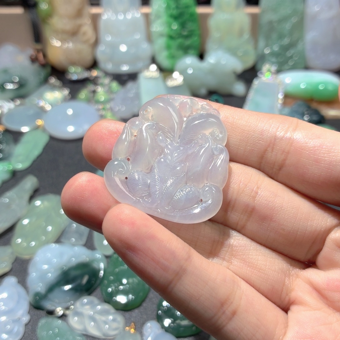 翡翠未镶嵌吊坠(不含链)