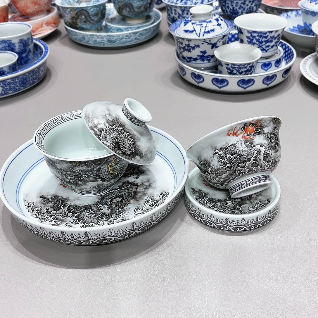 盖碗景德镇高温茶具