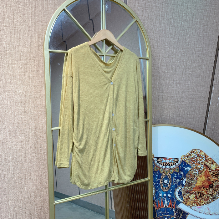 BM399孕妇黄色开衫90-140