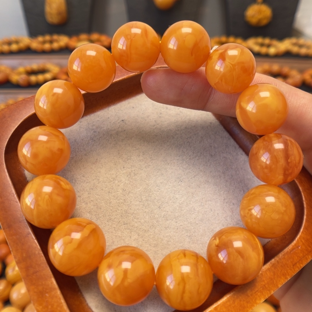 蜜蜡未镶嵌手链蜜蜡